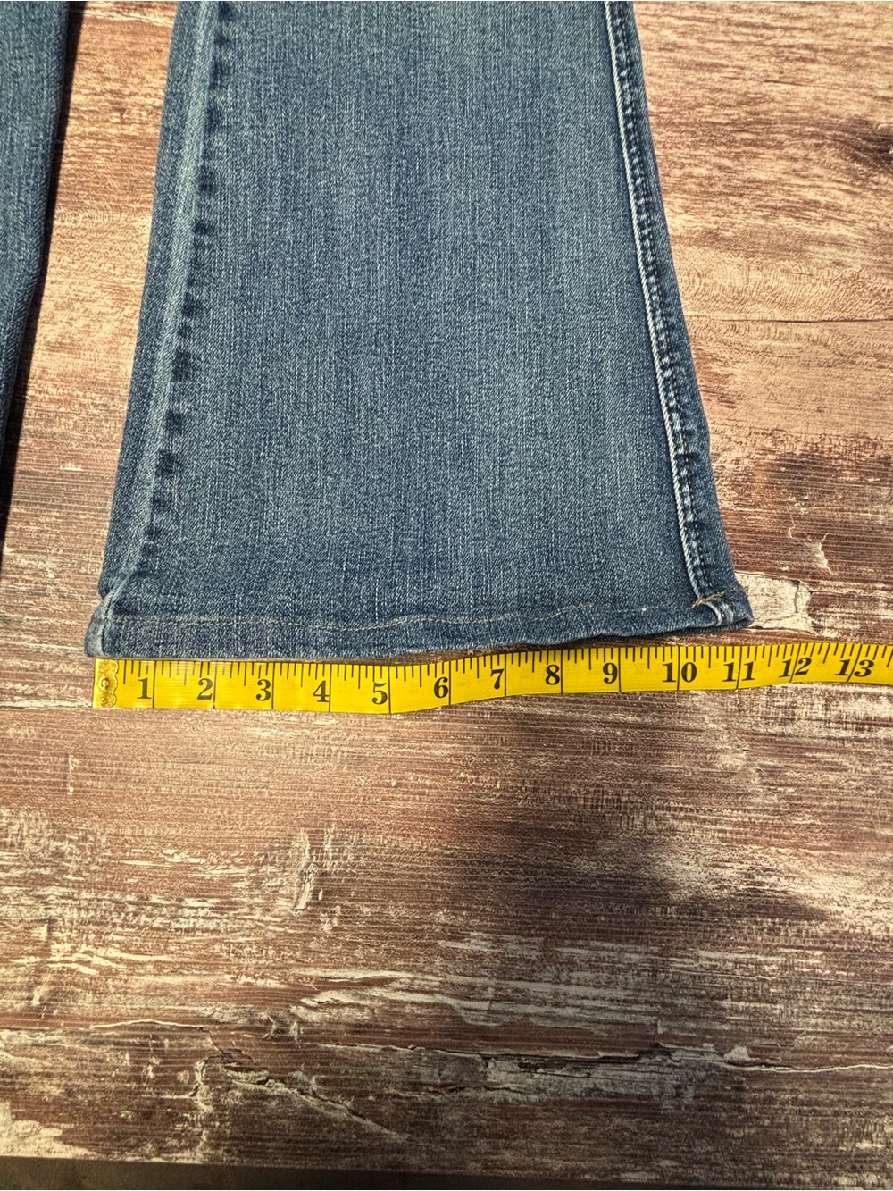 Judy Blue Flare Wide Leg Jeans Medium Blue Wash Denim Pants Size 9 Waist 29 - Picture 7 of 8